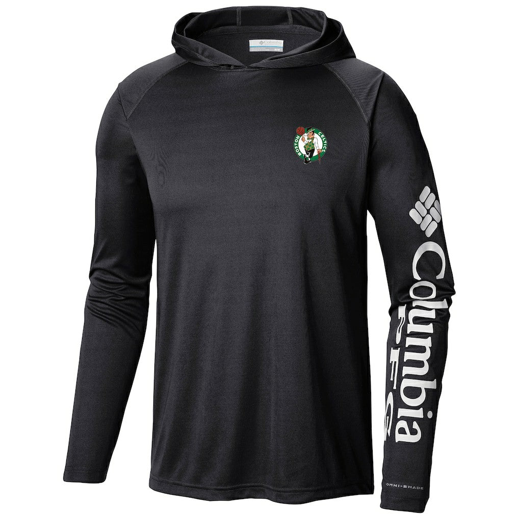 Boston Celtics Terminal Tackle Long Sleeve Hoodie T-Shirt Black - Columbia