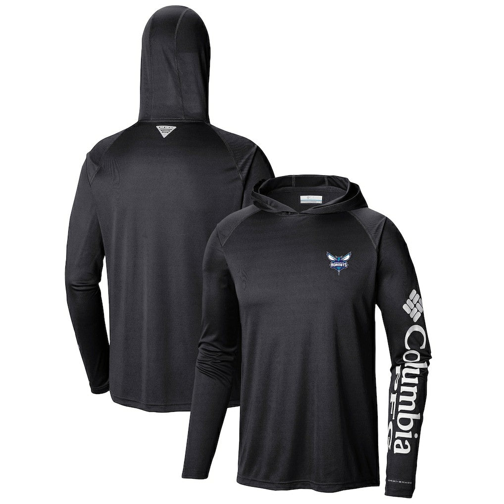 Charlotte Hornets Terminal Tackle Long Sleeve Hoodie T-Shirt Black - Columbia