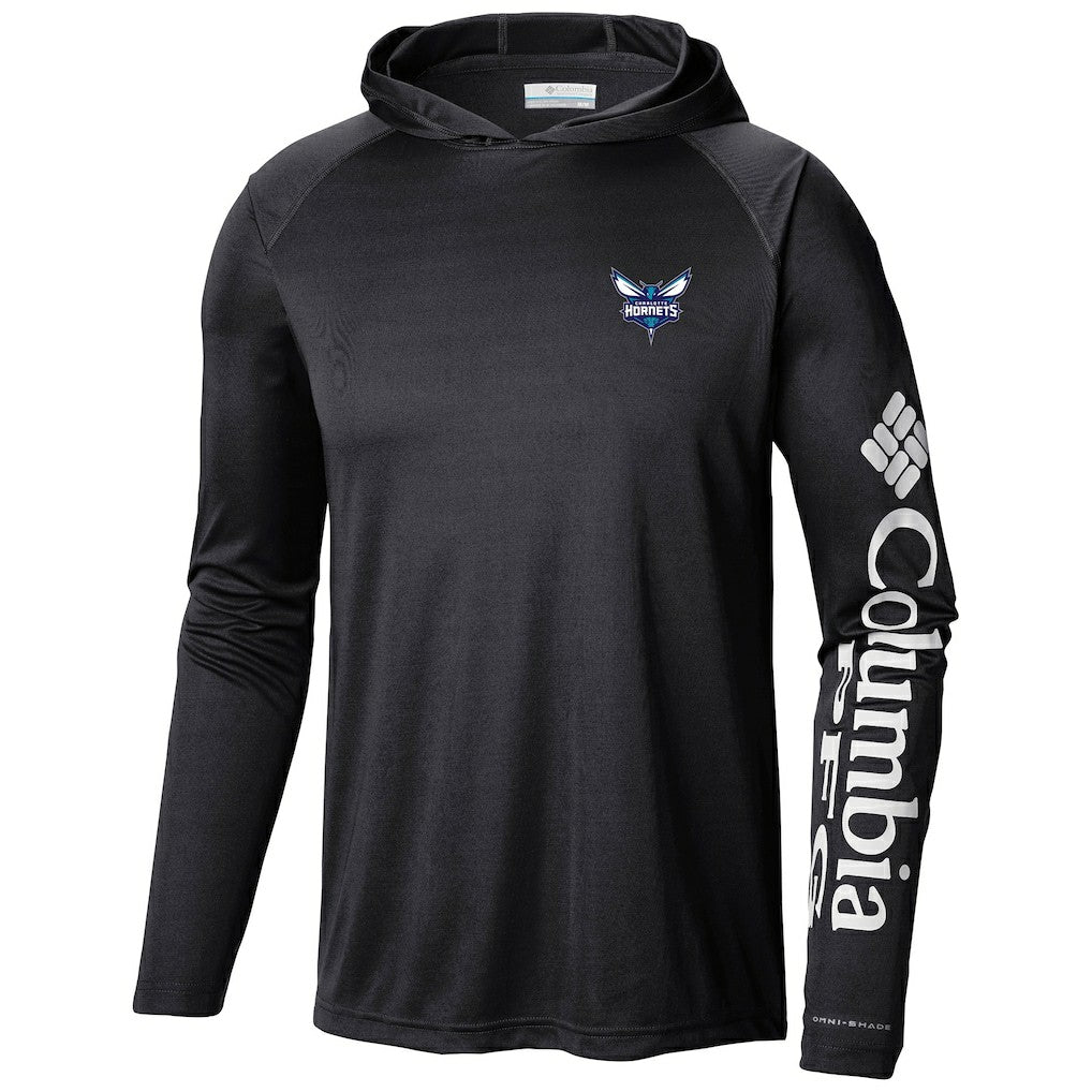 Charlotte Hornets Terminal Tackle Long Sleeve Hoodie T-Shirt Black - Columbia
