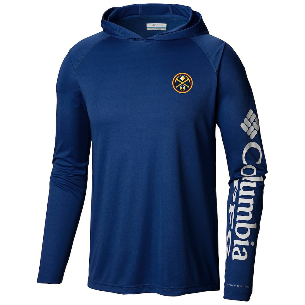 Denver Nuggets Terminal Tackle Long Sleeve Hoodie T-Shirt Navy - Columbia