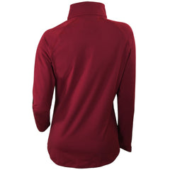 Cleveland Cavaliers Women's Omni-Wick Outward Nine Quarter-Zip Pullover Top Burgundy - Columbia