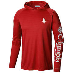 Houston Rockets Terminal Tackle Long Sleeve Hoodie T-Shirt Red - Columbia