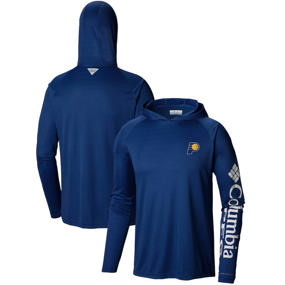 Indiana Pacers Terminal Tackle Long Sleeve Hoodie T-Shirt Navy - Columbia