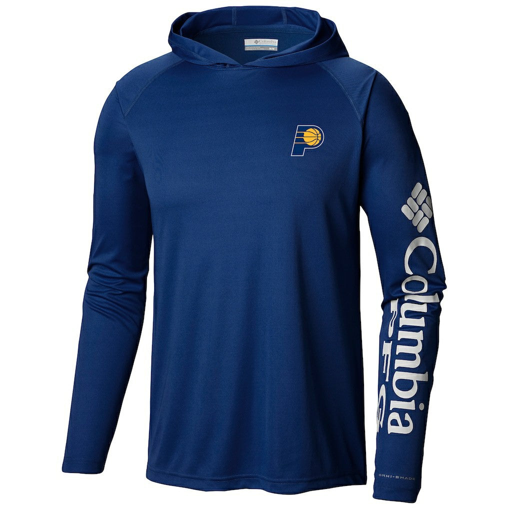 Indiana Pacers Terminal Tackle Long Sleeve Hoodie T-Shirt Navy - Columbia