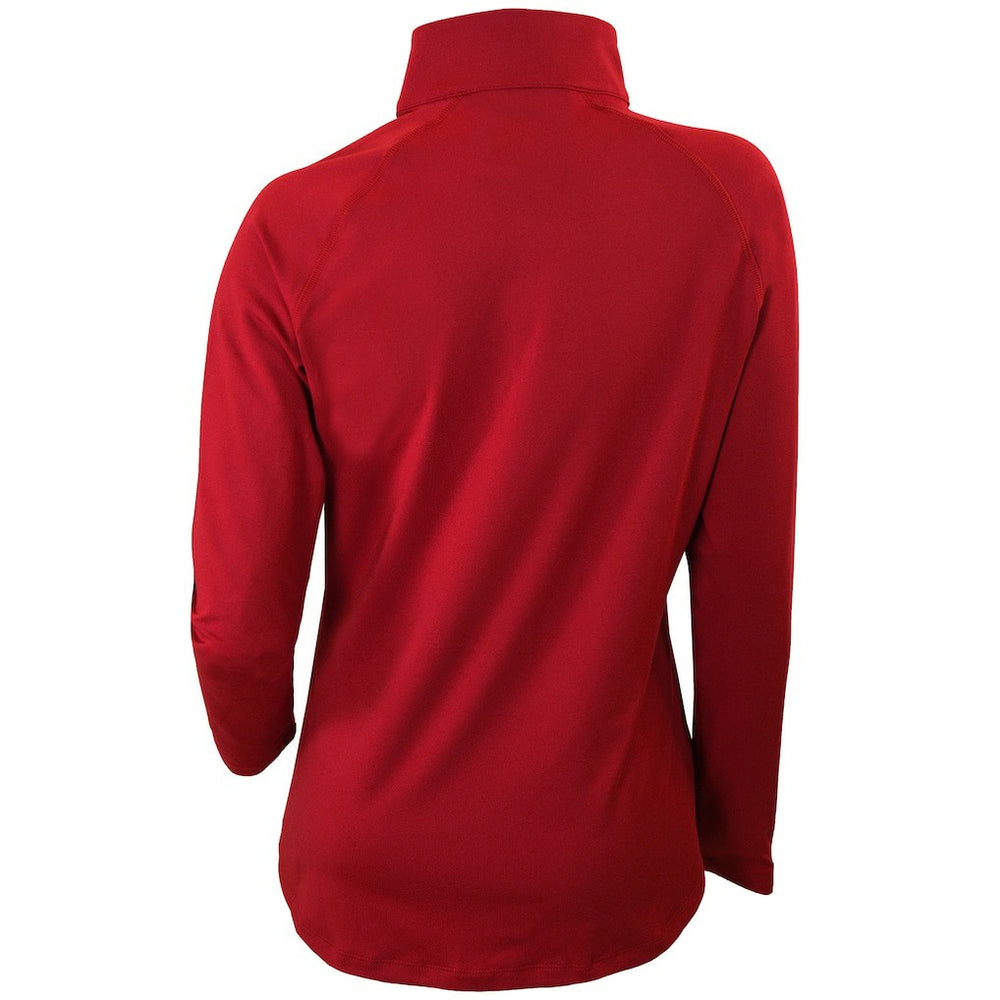Detroit Pistons Women's Omni-Wick Outward Nine Quarter-Zip Pullover Top Red - Columbia
