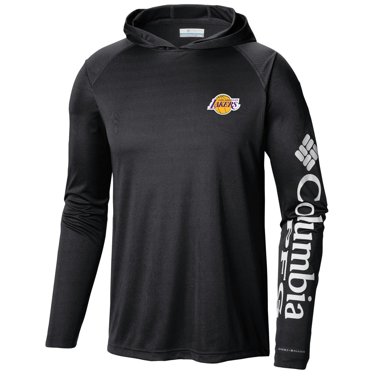 Los Angeles Lakers Terminal Tackle Long Sleeve Hoodie T-Shirt Black - Columbia