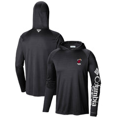 Miami Heat Terminal Tackle Long Sleeve Hoodie T-Shirt Black - Columbia