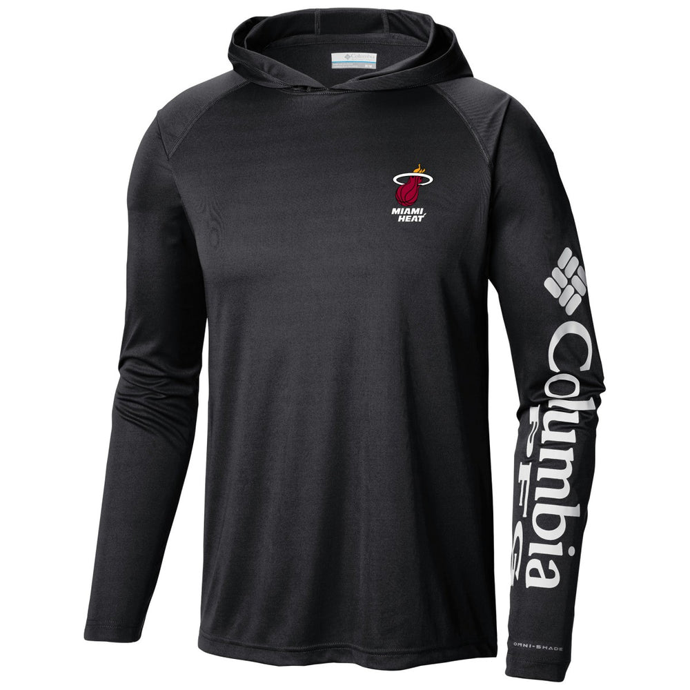 Miami Heat Terminal Tackle Long Sleeve Hoodie T-Shirt Black - Columbia