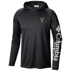 Milwaukee Bucks Terminal Tackle Long Sleeve Hoodie T-Shirt Black - Columbia