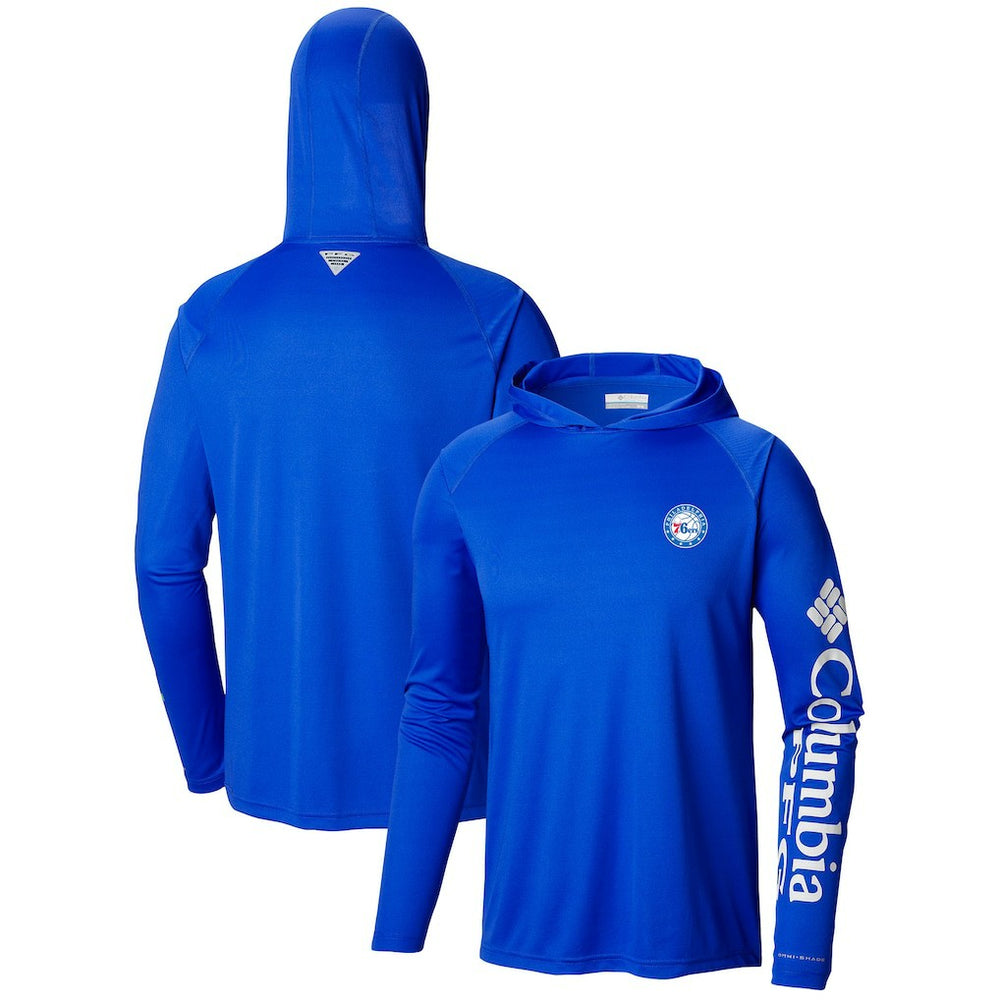 Philadelphia 76ers Terminal Tackle Long Sleeve Hoodie T-Shirt Blue - Columbia