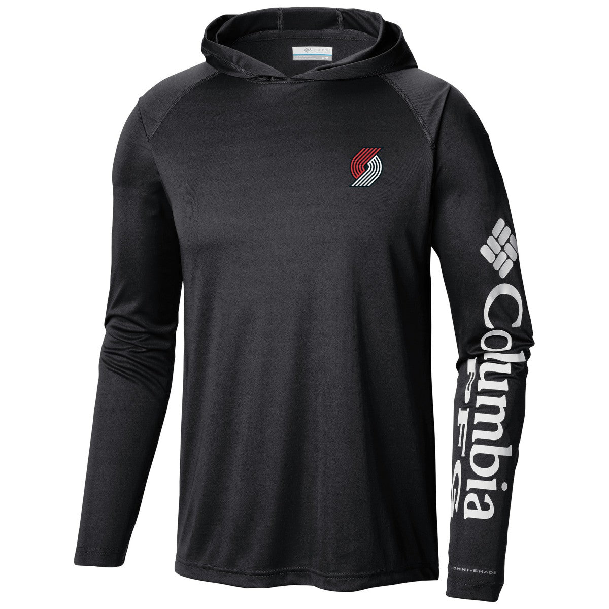 Portland Trail Blazers Terminal Tackle Long Sleeve Hoodie T-Shirt Black - Columbia