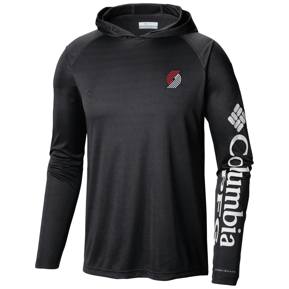Portland Trail Blazers Terminal Tackle Long Sleeve Hoodie T-Shirt Black - Columbia