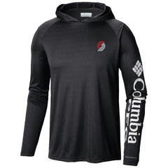 Portland Trail Blazers Terminal Tackle Long Sleeve Hoodie T-Shirt Black - Columbia