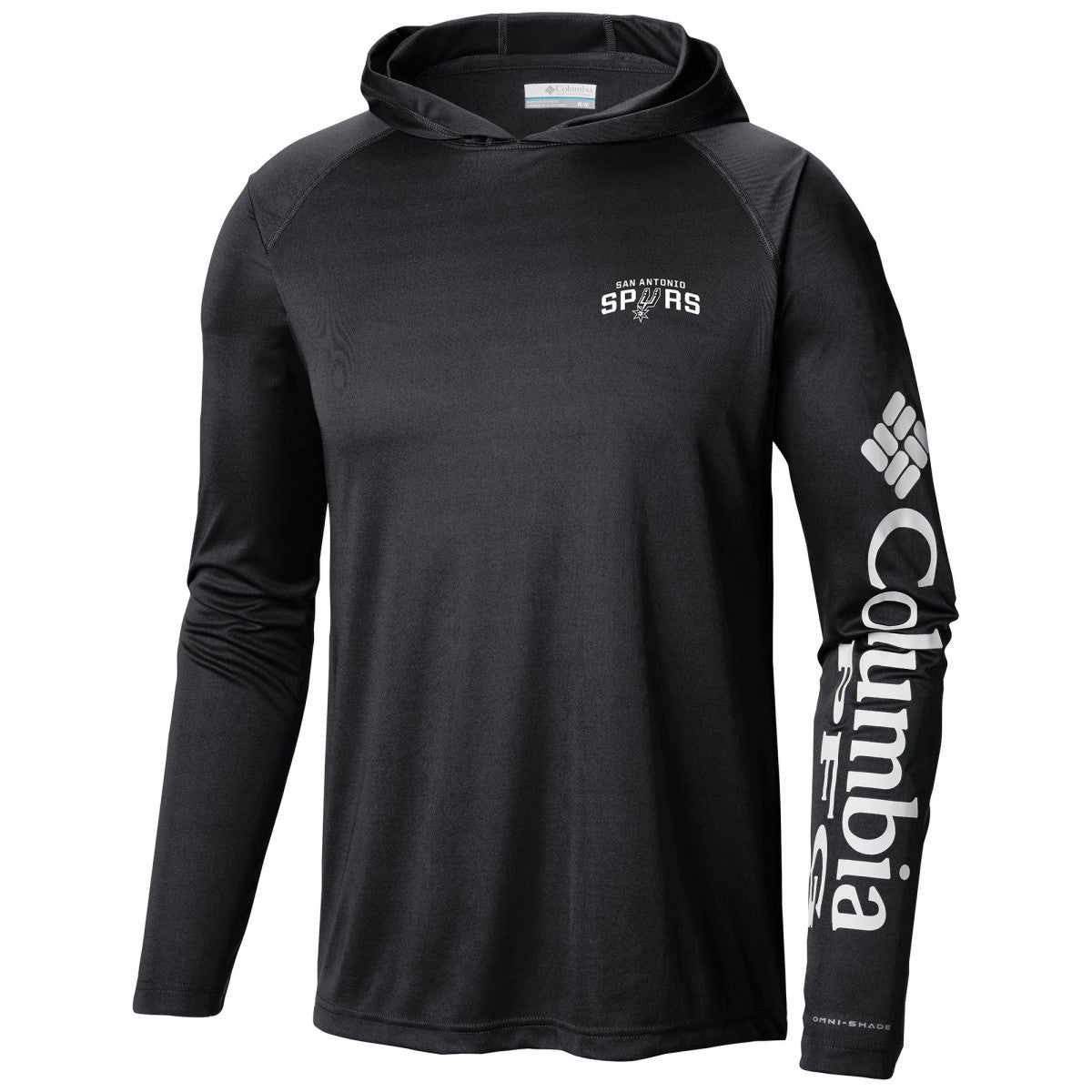 San Antonio Spurs Terminal Tackle Long Sleeve Hoodie T-Shirt Black - Columbia