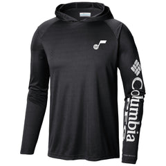Utah Jazz Terminal Tackle Long Sleeve Hoodie T-Shirt Black - Columbia