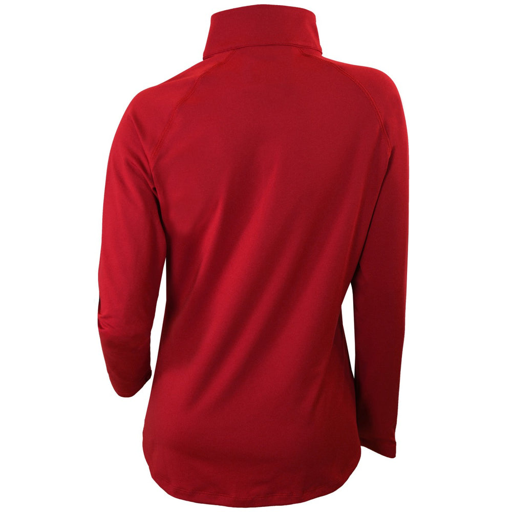 New Orleans Pelicans Women's Omni-Wick Outward Nine Quarter-Zip Pullover Top Red - Columbia
