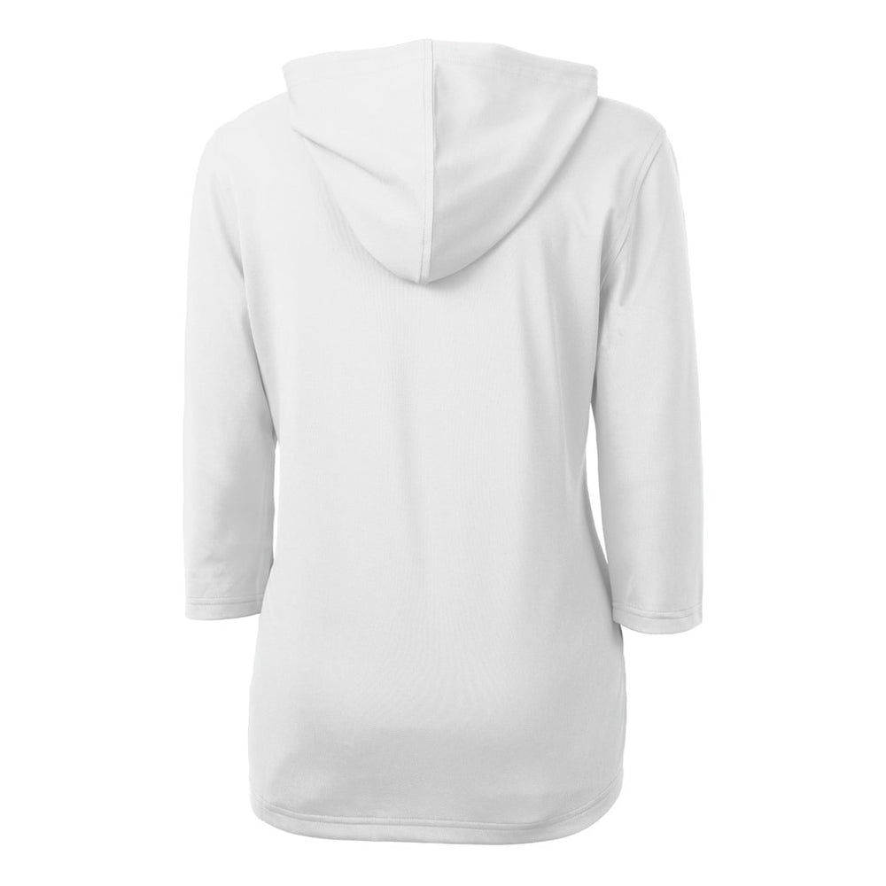 Washington Commanders Cutter & Buck Women's Helmet Logo DryTec Virtue Eco Pique Recycled Half-Zip Pullover Hoodie - White Hoodies