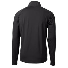 Miami Dolphins Cutter & Buck Helmet Adapt Eco Knit Hybrid Recycled Quarter-Zip Pullover Top - Black Pullover