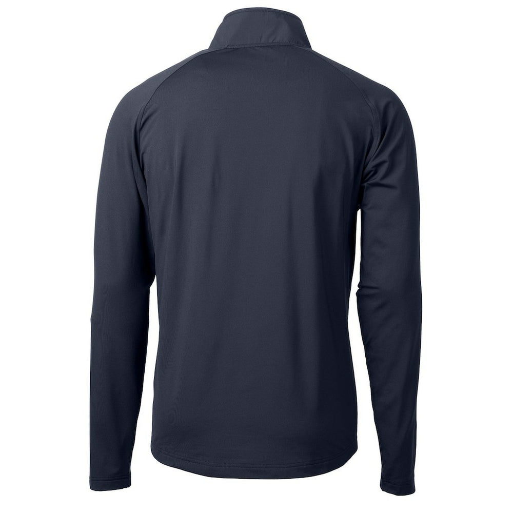 Chicago Bears Cutter & Buck Helmet Adapt Eco Knit Hybrid Recycled Quarter-Zip Pullover Top - Navy Pullover