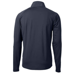 Chicago Bears Cutter & Buck Helmet Adapt Eco Knit Hybrid Recycled Quarter-Zip Pullover Top - Navy Pullover
