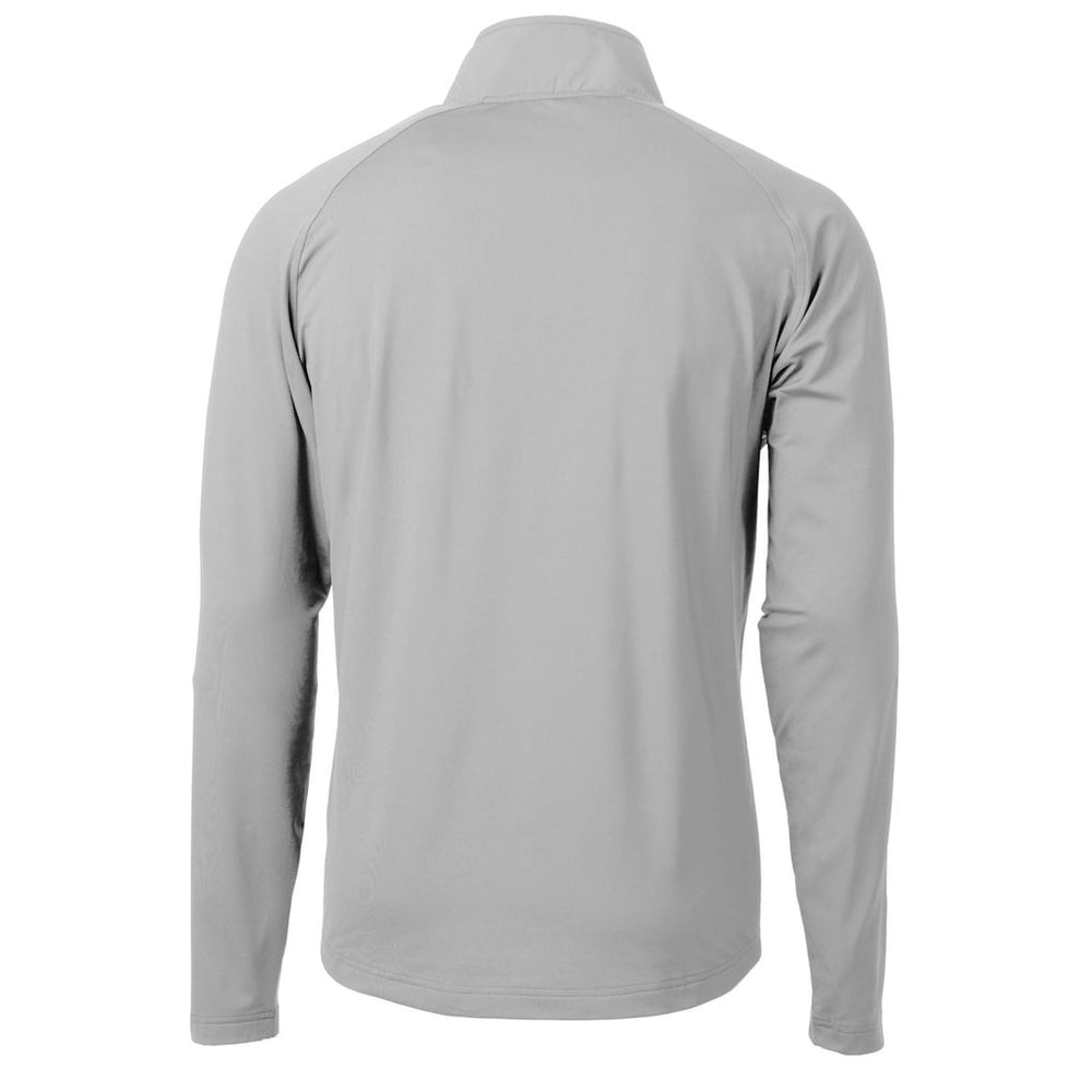Green Bay Packers Cutter & Buck Helmet Adapt Eco Knit Hybrid Recycled Quarter-Zip Pullover Top - Silver Pullover