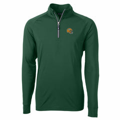 Green Bay Packers Cutter & Buck Helmet Adapt Eco Knit Stretch Recycled Quarter-Zip Pullover Top - Green Pullover