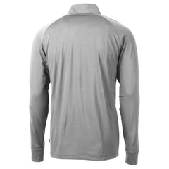 Green Bay Packers Cutter & Buck Helmet Adapt Eco Knit Stretch Recycled Quarter-Zip Pullover Top - Silver Pullover