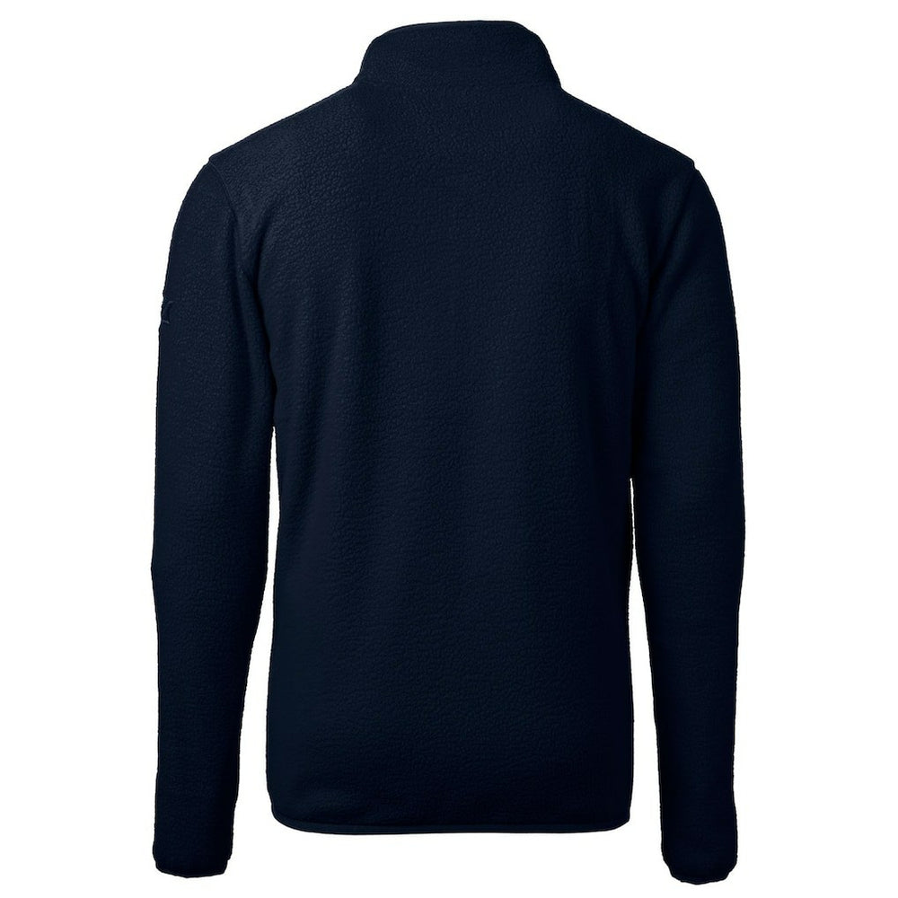 Chicago Bears Cutter & Buck Helmet Cascade Eco Sherpa Fleece Quarter-Zip Pullover Jacket - Navy Pullover