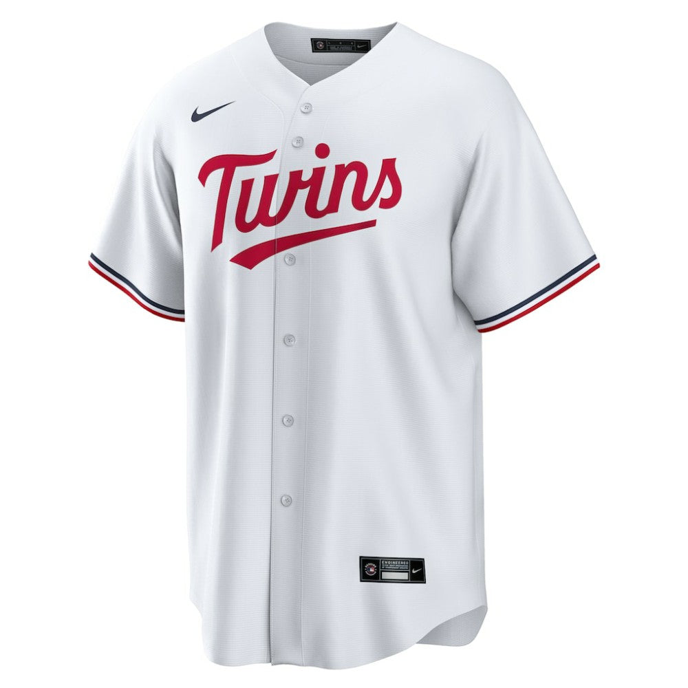 Minnesota Twins Nike Home Replica Custom Jersey - White Jerseys