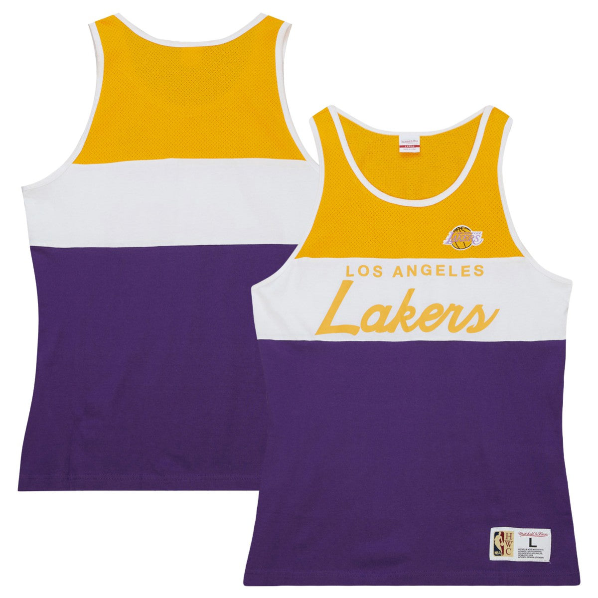 Los Angeles Lakers Special Script Tank Top Purple - Mitchell & Ness