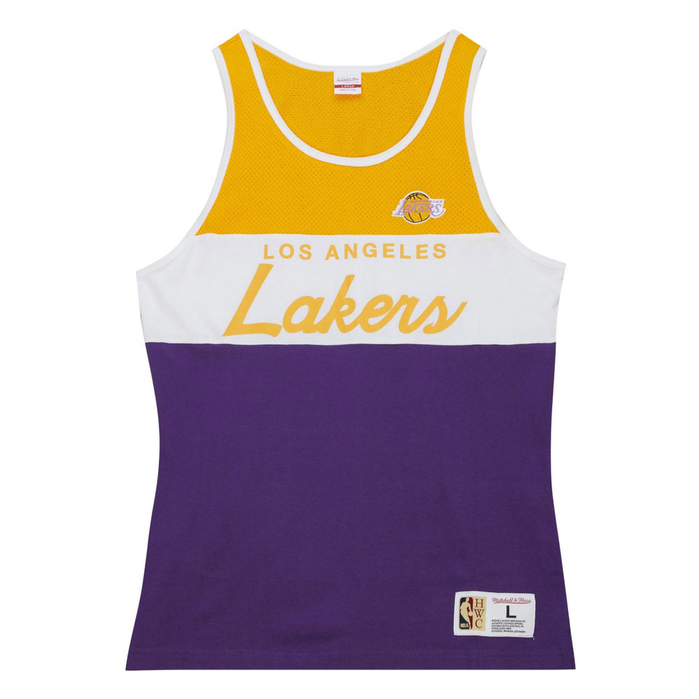 Los Angeles Lakers Special Script Tank Top Purple - Mitchell & Ness