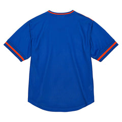 New York Knicks Jumbotron 3.0 Mesh V-Neck T-Shirt Orange - Mitchell & Ness