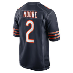 D.J. Moore Chicago Bears Team Color Game Jersey - Navy Jerseys