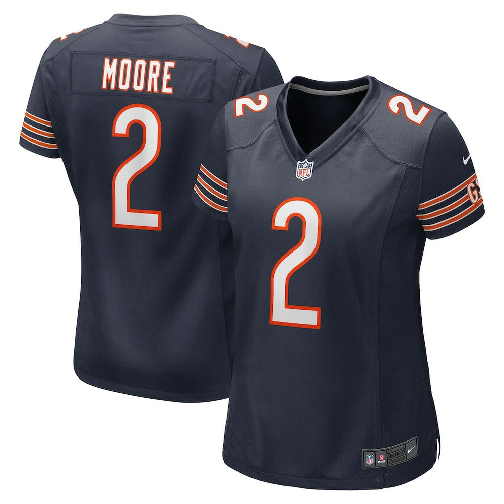 D.J. Moore Chicago Bears Women's Player Jersey - Navy Jerseys