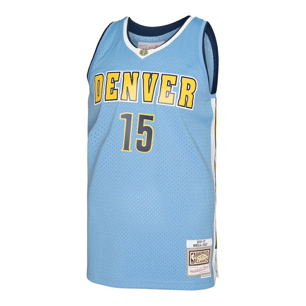 Nikola Jokic Denver Nuggets 2016/17 Swingman Jersey Light Blue - Mitchell & Ness