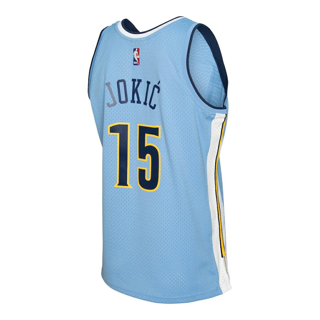Nikola Jokic Denver Nuggets 2016/17 Swingman Jersey Light Blue - Mitchell & Ness