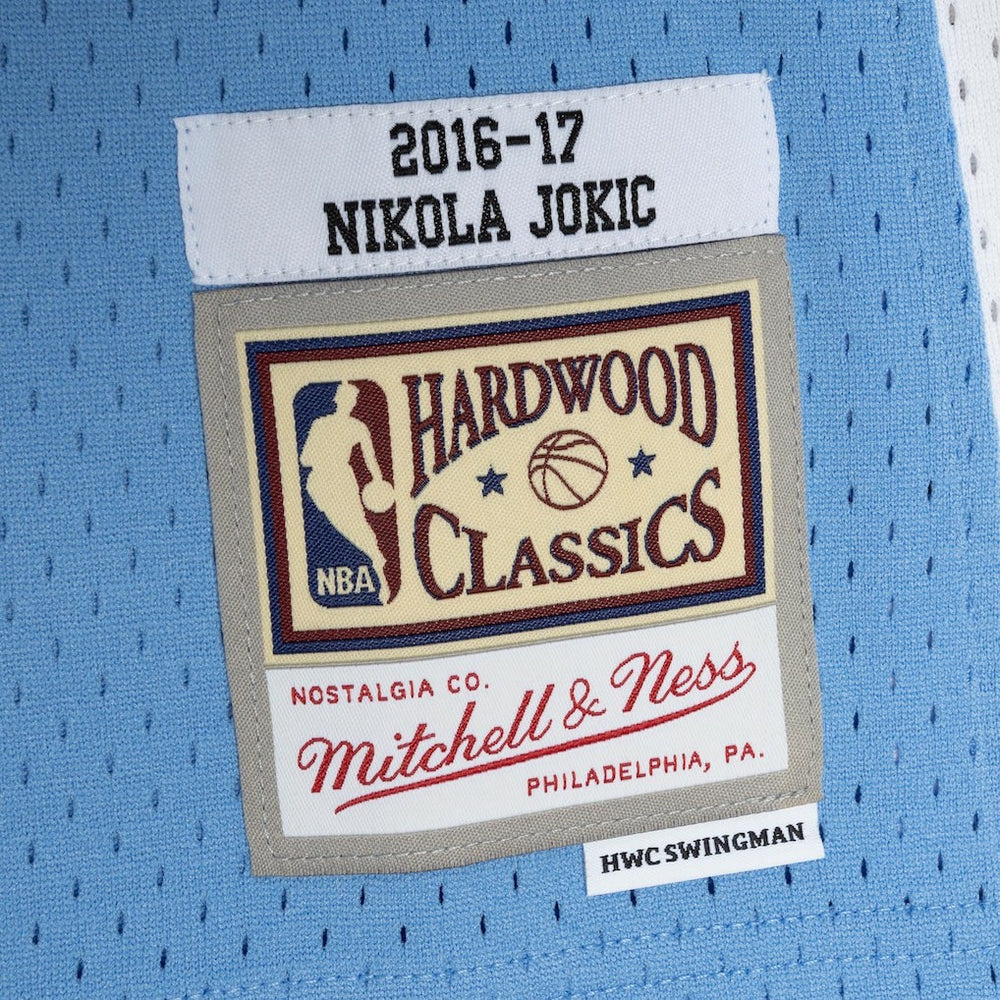 Nikola Jokic Denver Nuggets 2016/17 Swingman Jersey Light Blue - Mitchell & Ness
