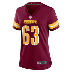 Nick Gates Washington Commanders Women's Game Player Jersey - Burgundy Jerseys