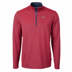 Cincinnati Reds Cutter & Buck Americana Logo Big & Tall Virtue Eco Pique Recycled Quarter-Zip Pullover Top - Red Pullover