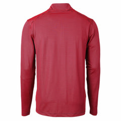 Cincinnati Reds Cutter & Buck Americana Logo Big & Tall Virtue Eco Pique Recycled Quarter-Zip Pullover Top - Red Pullover