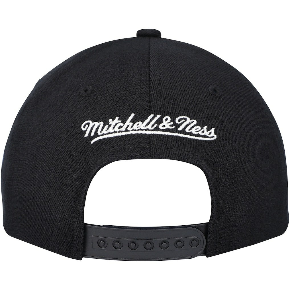 Philadelphia 76ers MVP Team Script 2.0 Stretch-Snapback Hat Black - Mitchell & Ness
