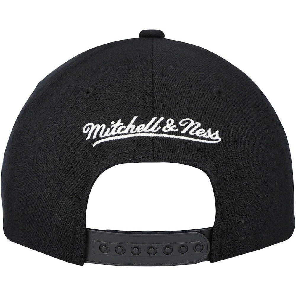 Philadelphia 76ers MVP Team Script 2.0 Stretch-Snapback Hat Black - Mitchell & Ness