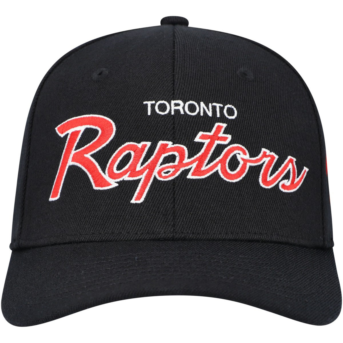 Toronto Raptors MVP Team Script 2.0 Stretch Snapback Hat Black - Mitchell & Ness