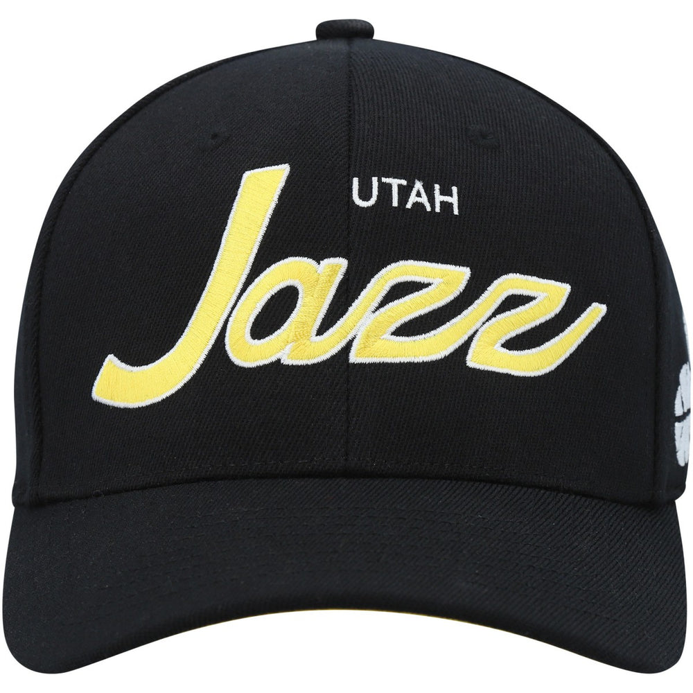 Utah Jazz MVP Team Script 2.0 Stretch Snapback Hat Black - Mitchell & Ness outlet