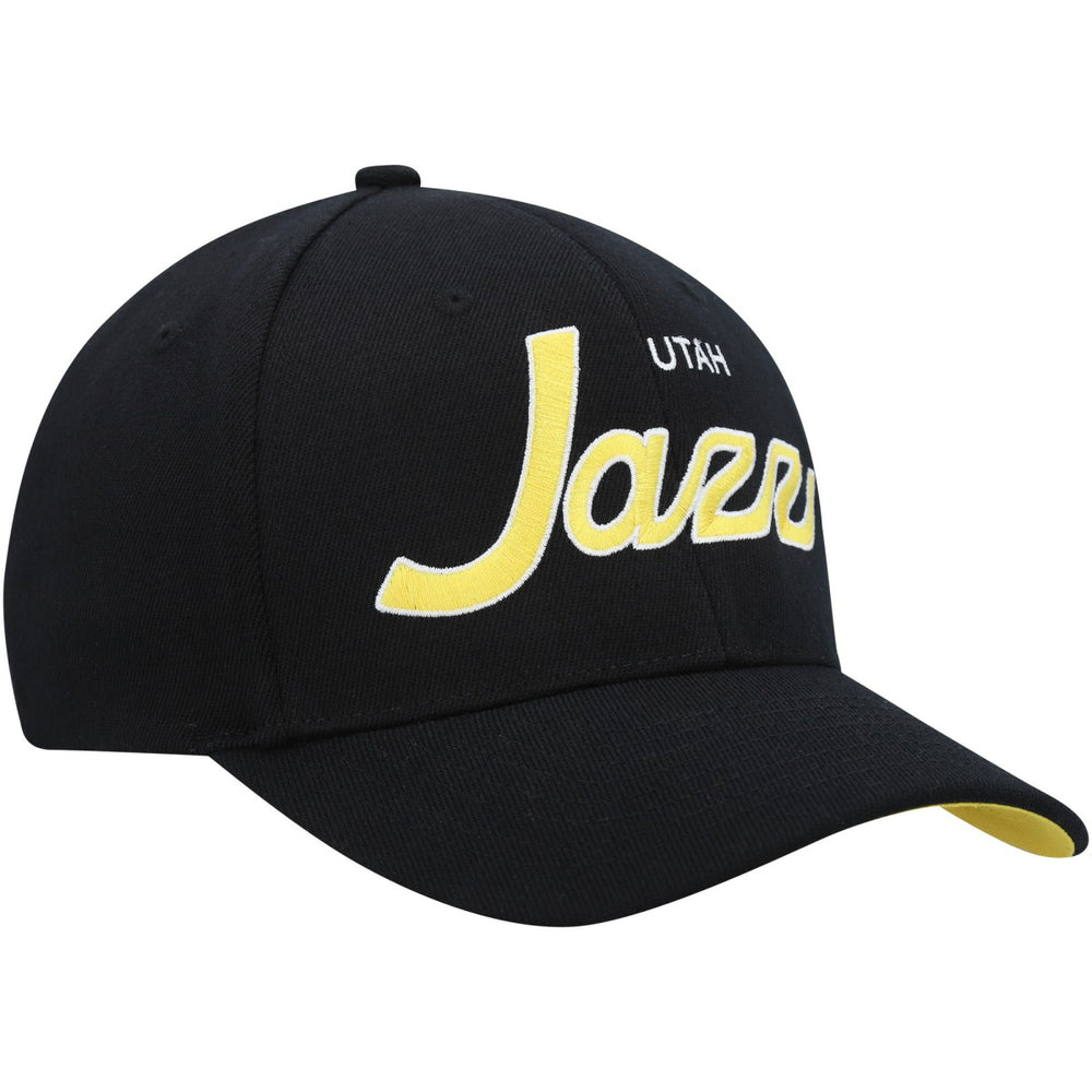 Utah Jazz MVP Team Script 2.0 Stretch Snapback Hat Black - Mitchell & Ness outlet