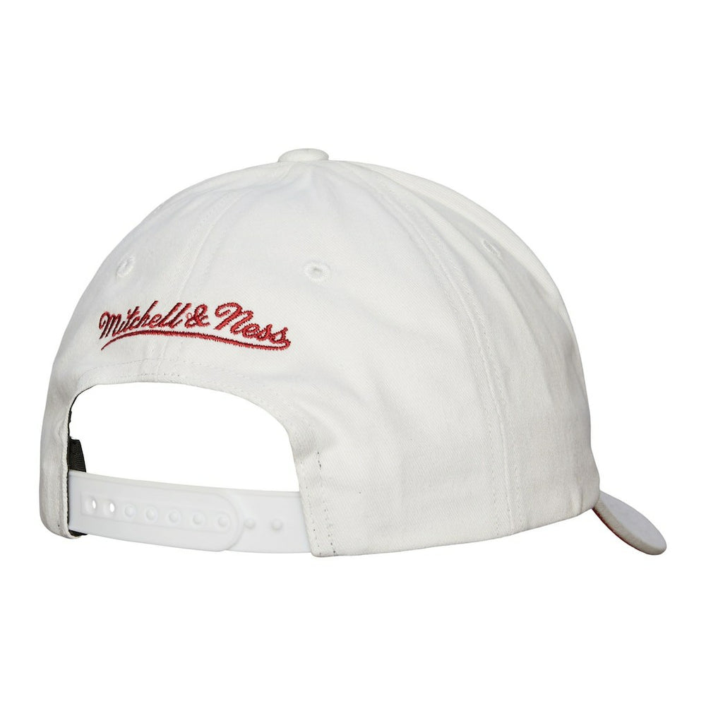 Chicago Bulls Hardwood Classics All In Retro Snapback Hat White - Mitchell & Ness