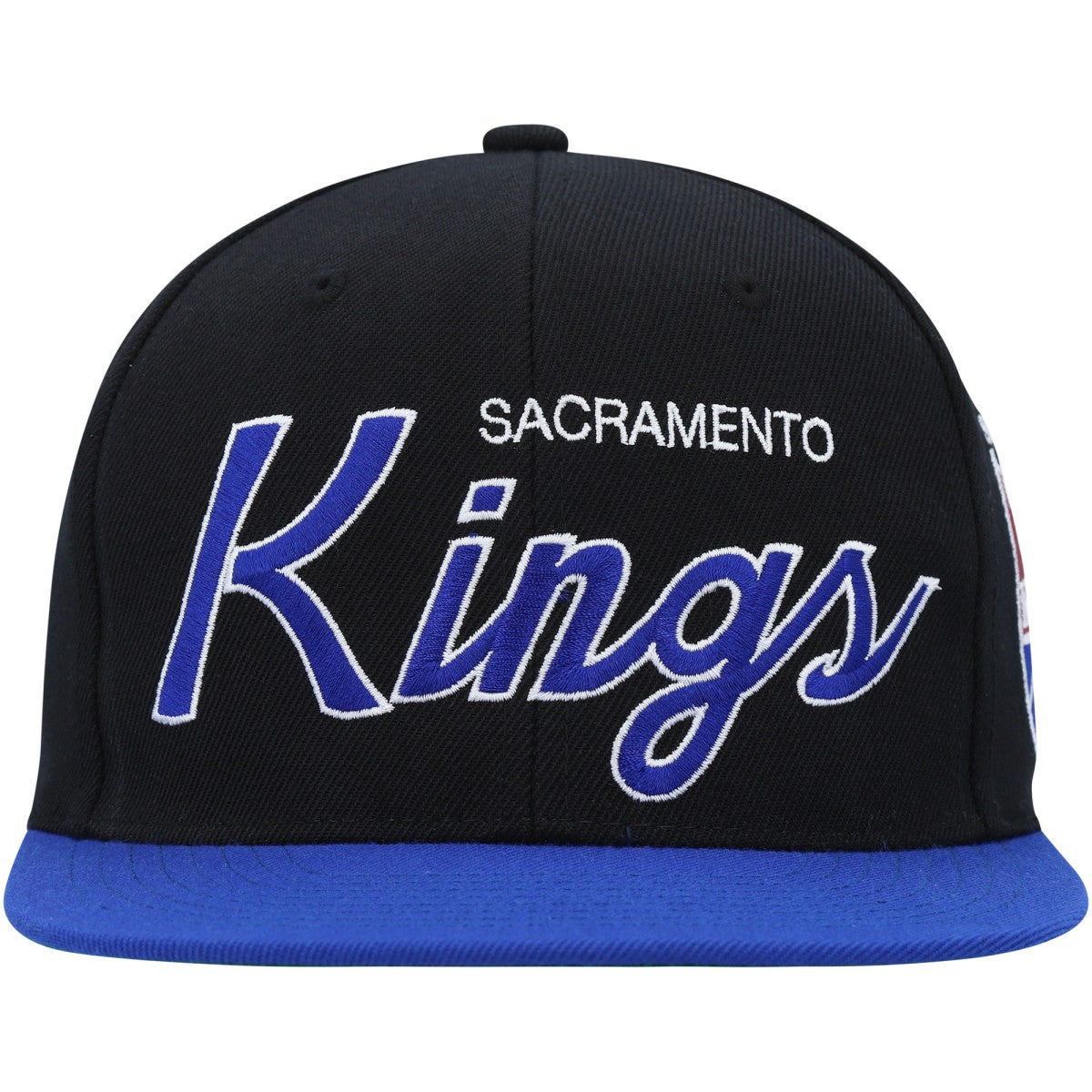 Sacramento Kings Hardwood Classics MVP Team Script 2.0 Snapback Hat Black - Mitchell & Ness