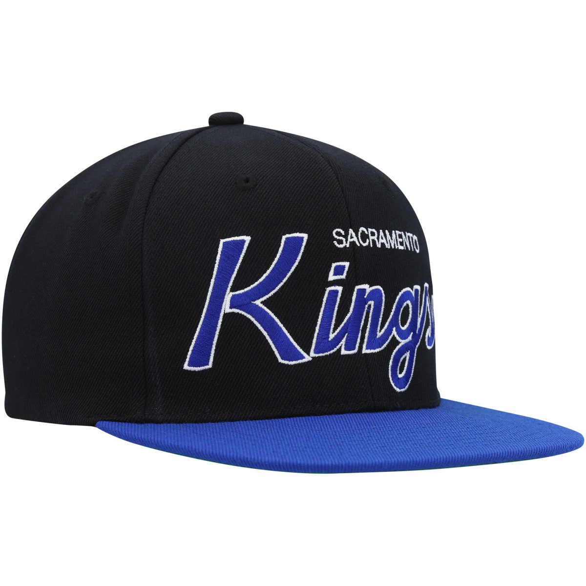 Sacramento Kings Hardwood Classics MVP Team Script 2.0 Snapback Hat Black - Mitchell & Ness