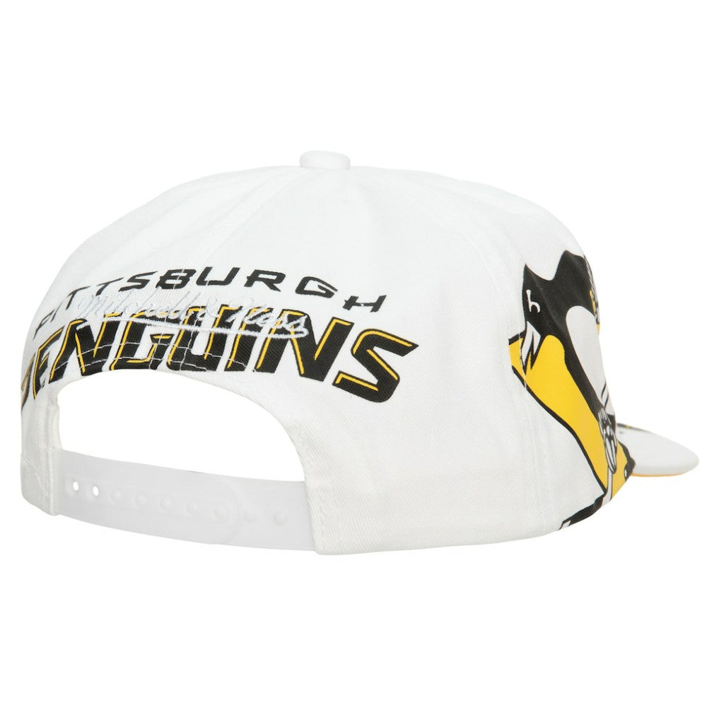 Pittsburgh Penguins Mitchell & Ness In Your Face Deadstock Snapback Hat - White | US 200054818