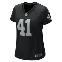 Robert Spillane Las Vegas Raiders Women's Game Player Jersey - Black Jerseys